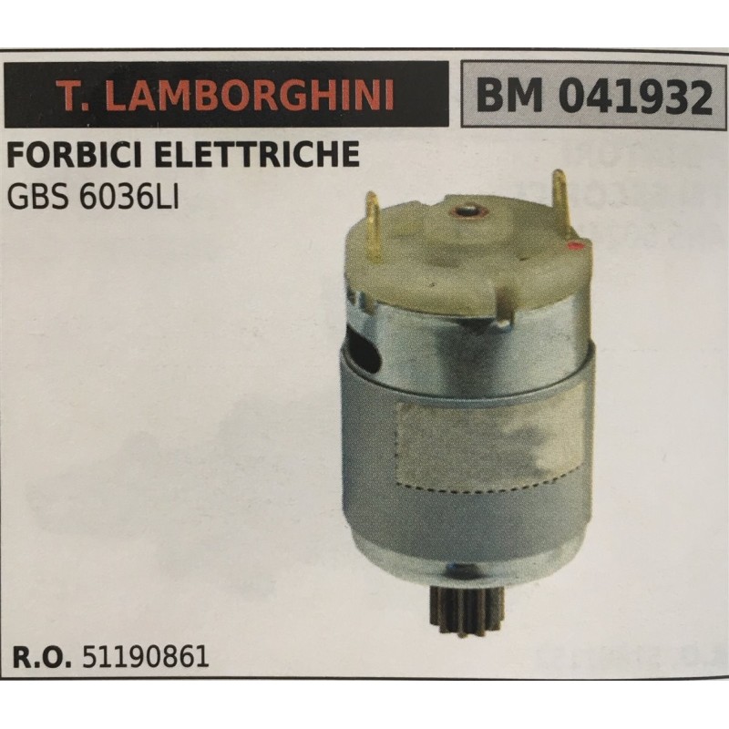 MOTORE ELETTRICO BRUMAR T LAMBORGHINI FORBICI ELETTRICHE GBS 6036LI