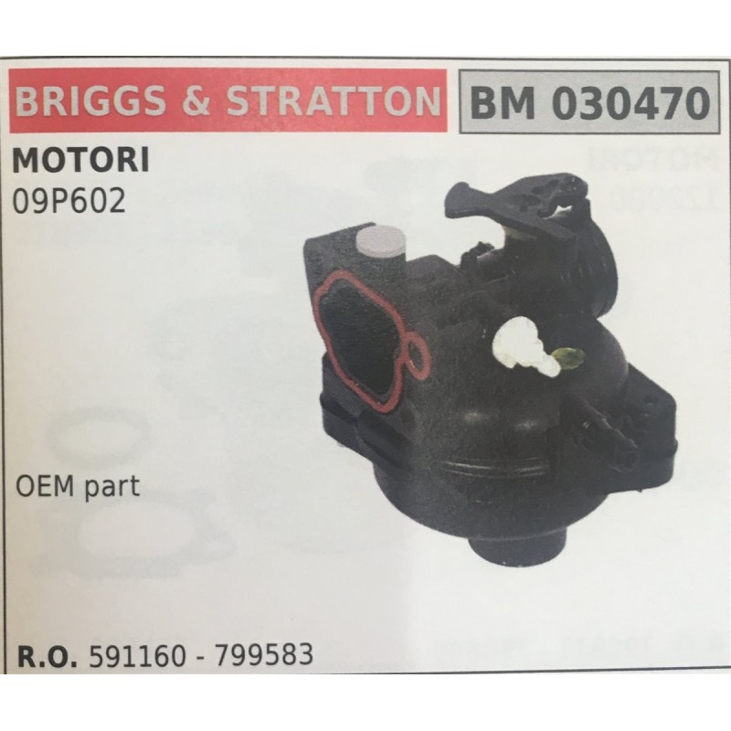 CARBURATORE A VASCHETTA BRUMAR BRIGGS&STRATTON MOTORI 09P602    OEM part
