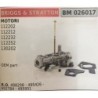 CARBURATORE A VASCHETTA BRUMAR BRIGGS&STRATTON MOTORI 112202 112212 112232 112252 130202    OEM part