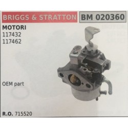 CARBURATORE A VASCHETTA BRUMAR BRIGGS&STRATTON MOTORI 117432 117462    OEM part