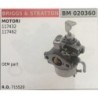 CARBURATORE A VASCHETTA BRUMAR BRIGGS&STRATTON MOTORI 117432 117462    OEM part