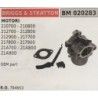 CARBURATORE A VASCHETTA BRUMAR BRIGGS&STRATTON MOTORI 210700  210800 212700  212800 212900  217700 217800  217900 21A700  21A80