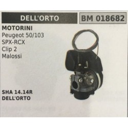 CARBURATORE A VASCHETTA BRUMAR DELL'ORTO MOTORINI Peugeot 50103 SPXRCX Clip 2 Malossi    SHA 1414R DELL'ORTO