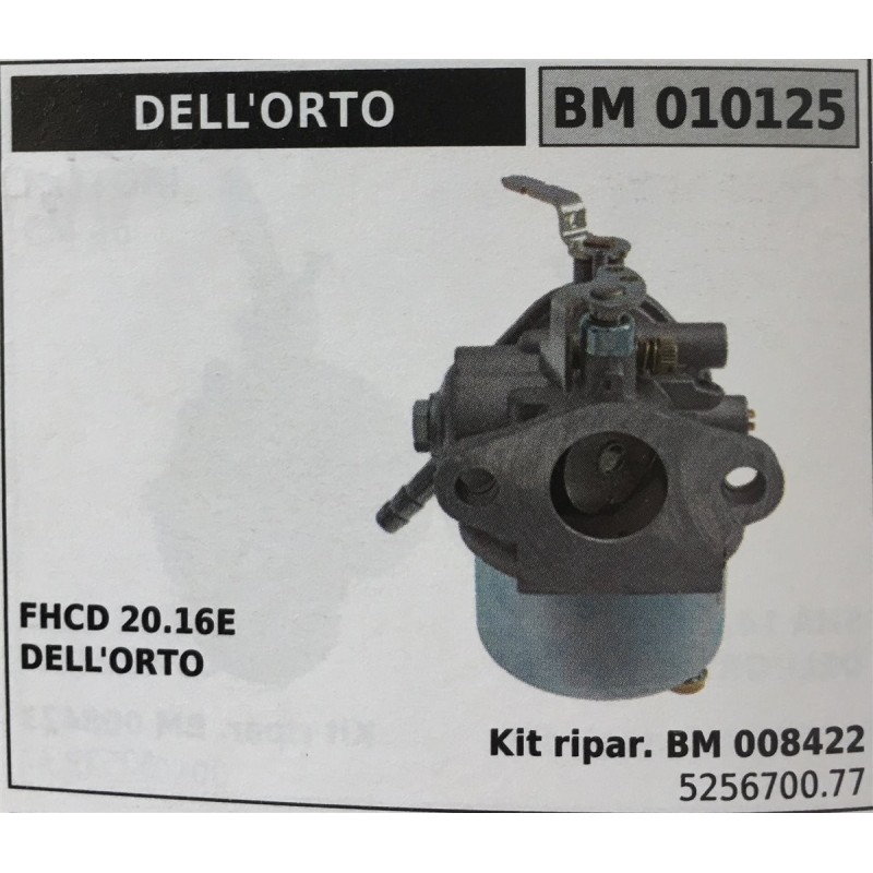 CARBURATORE A VASCHETTA BRUMAR DELL'ORTO    FHCD 2016E DELL'ORTO Kit ripar BM 008422