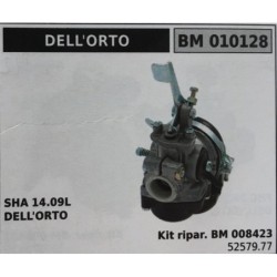 CARBURATORE A VASCHETTA BRUMAR DELL'ORTO    SHA 1409L DELL'ORTO Kit ripar BM 008423