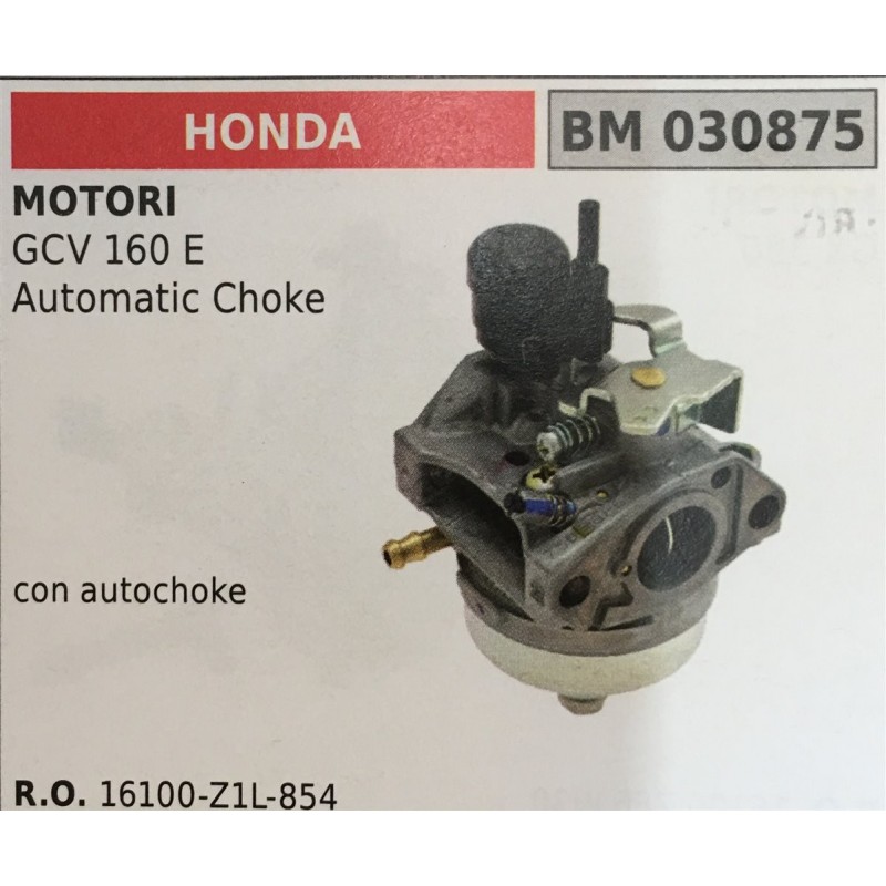 CARBURATORE A VASCHETTA BRUMAR HONDA MOTORI GCV 160 E Automatic Choke    con autochoke