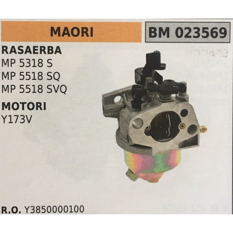 CARBURATORE A VASCHETTA BRUMAR MAORI RASAERBA MP 5318 S MP 5518 SQ MP 5518 SVQ MOTORI Y173V