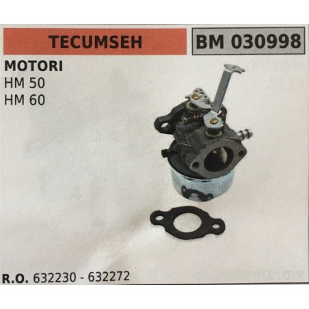 CARBURATORE A VASCHETTA BRUMAR TECUMSEH MOTORI HM 50 HM 60