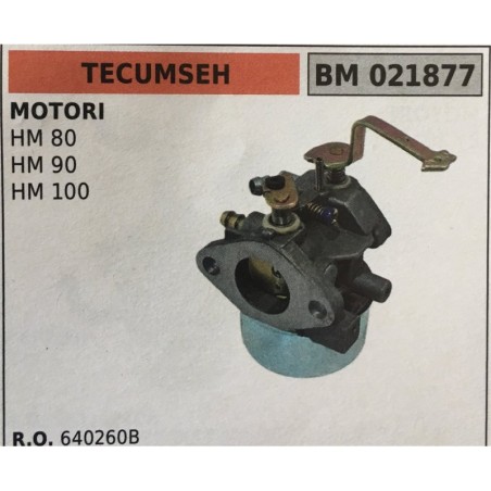 CARBURATORE A VASCHETTA BRUMAR TECUMSEH MOTORI HM 80  HM 90 HM 100