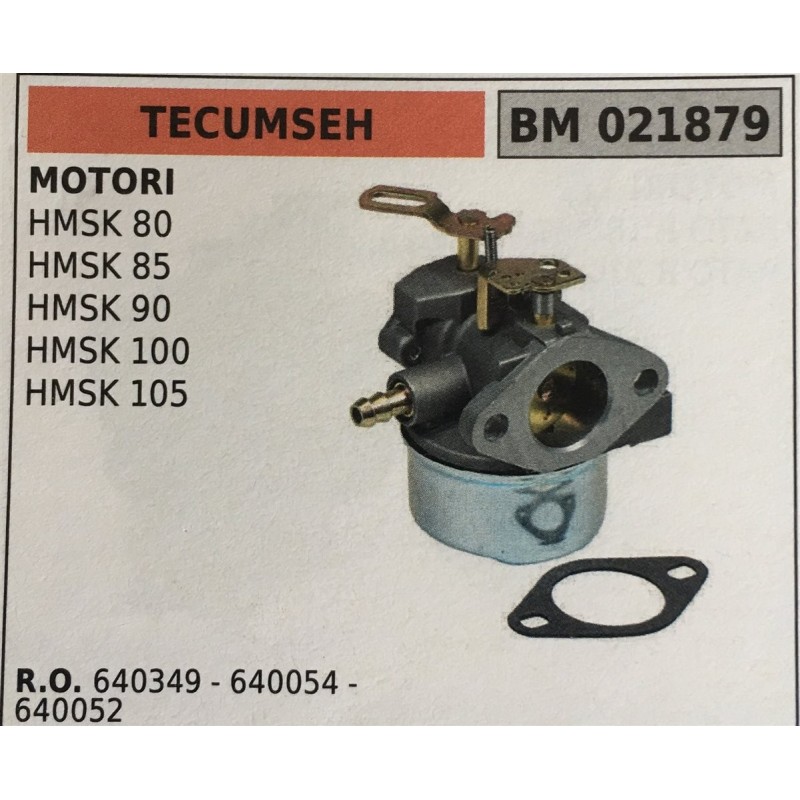 CARBURATORE A VASCHETTA BRUMAR TECUMSEH MOTORI HMSK 80 HMSK 85 HMSK 90 HMSK 100 HMSK 105