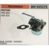 CARBURATORE A VASCHETTA BRUMAR TECUMSEH MOTORI HSK 600 HSK 635
