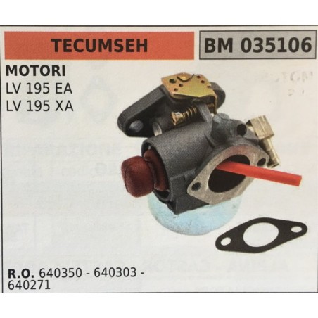 CARBURATORE A VASCHETTA BRUMAR TECUMSEH MOTORI LV 195 EA LV 195 XA