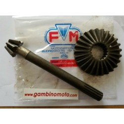 COPPIA CONICA MOTOZAPPA FM R5 DENTI PIGNONE 7 DENTI CORONA 27