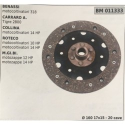 FRIZIONE AGRICOLA COMPLETA BRUMAR BENASSI motocoltivatori 318 CARRARO A  Tigre 2800 COLLINA motocoltivatori 14 HP ROTECO motoco