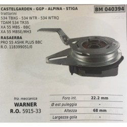 FRIZIONE MECCANICA BRUMAR WARNER CASTELGARDEN  GGP  ALPINA  STIGA trattorini 534 TBXG  534 WTR  534 WTRQ TDAM 534 TR35 XA 55 MB