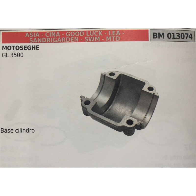 CILINDRO COMPLETO DI PISTONE E SEGMENTI BRUMAR  ASIA  CINA  GOOD LUCK  LEA  SANDRIGARDEN  SWM  MTD MOTOSEGHE GL 3500    Base ci
