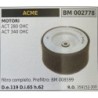 BRUMAR FILTRO ARIA ACME  MOTORI ACT 280 OHC ACT 340 OHC  filtro completo prefiltro: BM 008599 RO 359152300