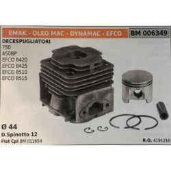 CILINDRO COMPLETO DI PISTONE E SEGMENTI BRUMAR  EMAK  OLEO MAC  DYNAMAC  EFCO DECESPUGLIATORI 750 450BP EFCO 8420 EFCO 8425 EFC