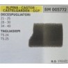 BRUMAR FILTRO ARIA ALPINA  CASTOR  CASTELGARDEN  GGP  DECESPUGLIATORI 21  25 28  30 34  40  TAGLIASIEPI TS 24 TS 25  RO 3781420