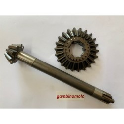 COPPIA CONICA MOTOCOLTIVATORE ADRIATICA CV 18 DENTI PIGNONE 9 CORONA 22