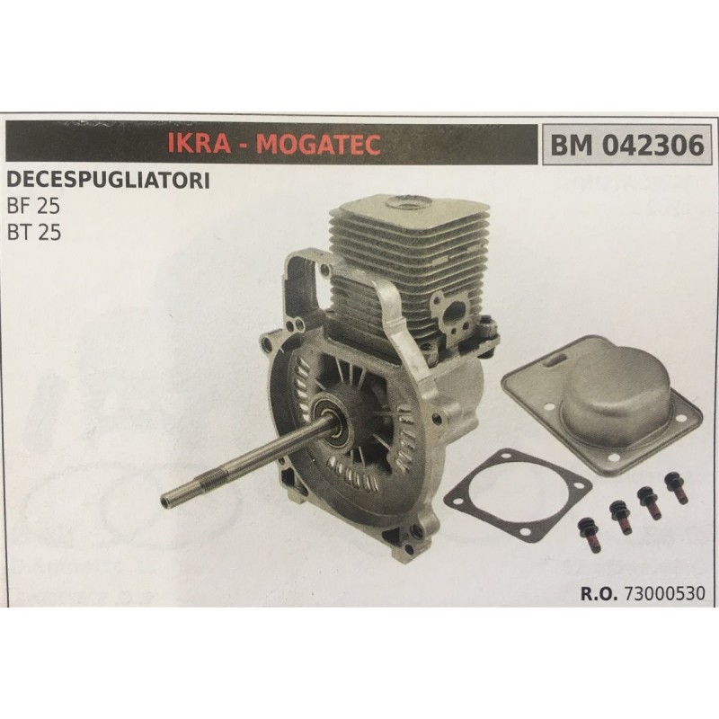 CILINDRO COMPLETO DI PISTONE E SEGMENTI BRUMAR  IKRA  MOGATEC DECESPUGLIATORI BF 25 BT 25