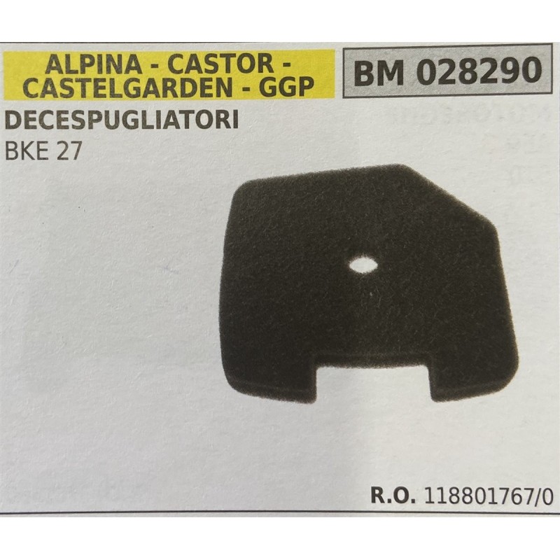 BRUMAR FILTRO ARIA ALPINA  CASTOR  CASTELGARDEN  GGP  DECESPUGLIATORI BKE 27  RO 1188017670