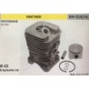 CILINDRO COMPLETO DI PISTONE E SEGMENTI BRUMAR  PARTNER MOTOSEGHE PA 351    Ø 43 DSpinotto 10