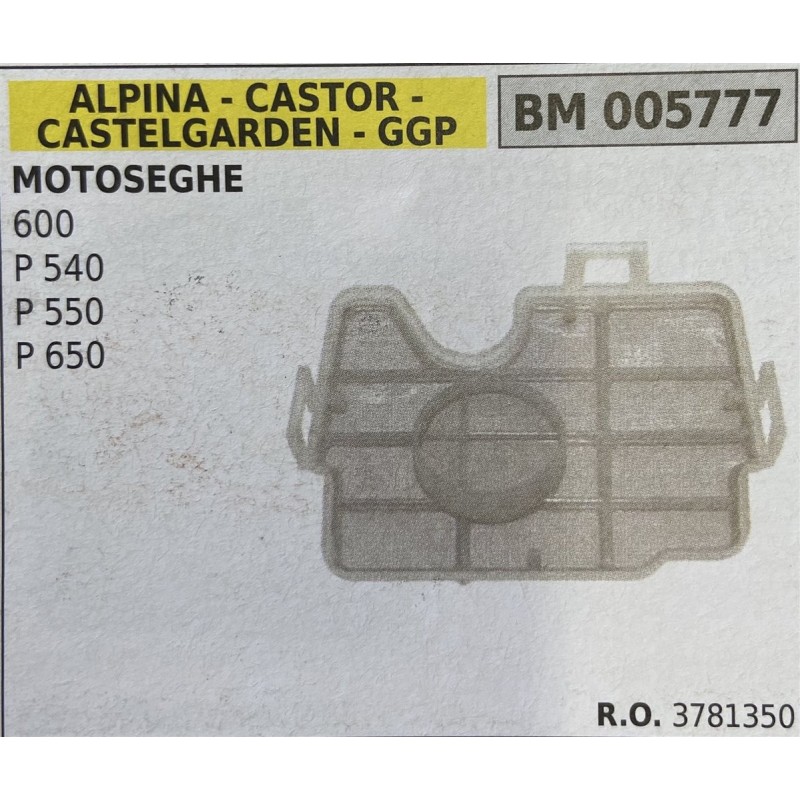 BRUMAR FILTRO ARIA ALPINA  CASTOR  CASTELGARDEN  GGP  MOTOSEGHE 600 P 540 P 550 P 650  RO 3781350
