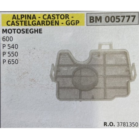 BRUMAR FILTRO ARIA ALPINA  CASTOR  CASTELGARDEN  GGP  MOTOSEGHE 600 P 540 P 550 P 650  RO 3781350