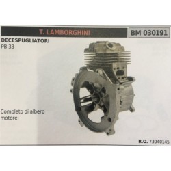 CILINDRO COMPLETO DI PISTONE E SEGMENTI BRUMAR TLAMBORGHINI DECESPUGLIATORI PB 33    completo di albero motore