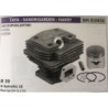 CILINDRO COMPLETO DI PISTONE E SEGMENTI BRUMAR TAYA  SANDRIGARDEN  HARRY DECESPUGLIATORI 4200S 4200W    Ø 39 D Spinotto 10 Pist