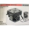 CILINDRO COMPLETO DI PISTONE E SEGMENTI BRUMAR ZENOAH  KOMATSU DECESPUGLIATORI GZ 45N    Ø 43 D Spinotto 11 Pist Cpl BM 015155