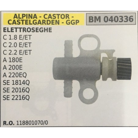 POMPA OLIO BRUMAR ALPINA  CASTOR CASTELGARDEN  GGP ELETTROSEGHE C 18 EET C 20 EET C 22 EET A 180E A 200E A 220EQ SE 1814Q SE 20