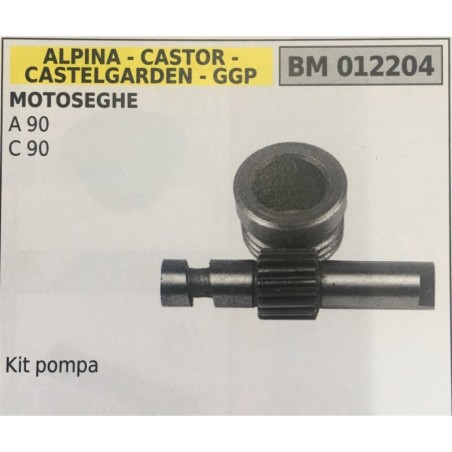 POMPA OLIO BRUMAR ALPINA  CASTOR CASTELGARDEN  GGP MOTOSEGHE A 90 C 90    Kit pompa