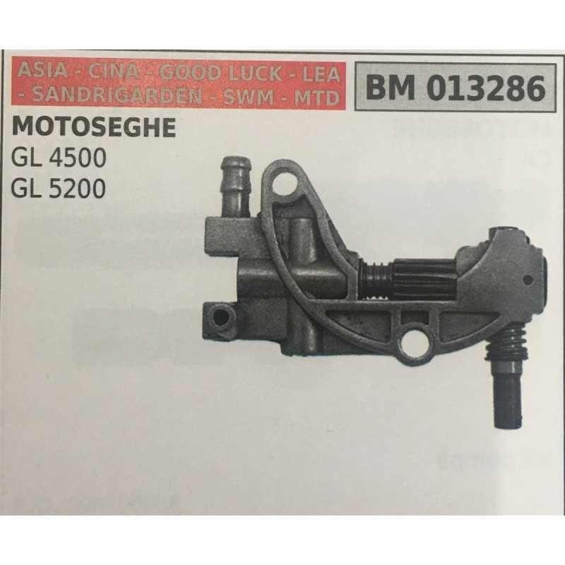 POMPA OLIO BRUMAR ASIA  CINA  GOOD LUCK  LEA  SANDRIGARDEN  SWM  MTD MOTOSEGHE GL 4500 GL 5200