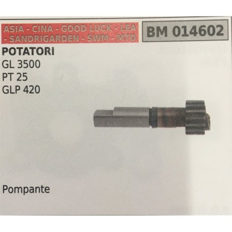 POMPA OLIO BRUMAR ASIA  CINA  GOOD LUCK  LEA  SANDRIGARDEN  SWM  MTD POTATORI GL 3500 PT 25 GLP 420   pompante