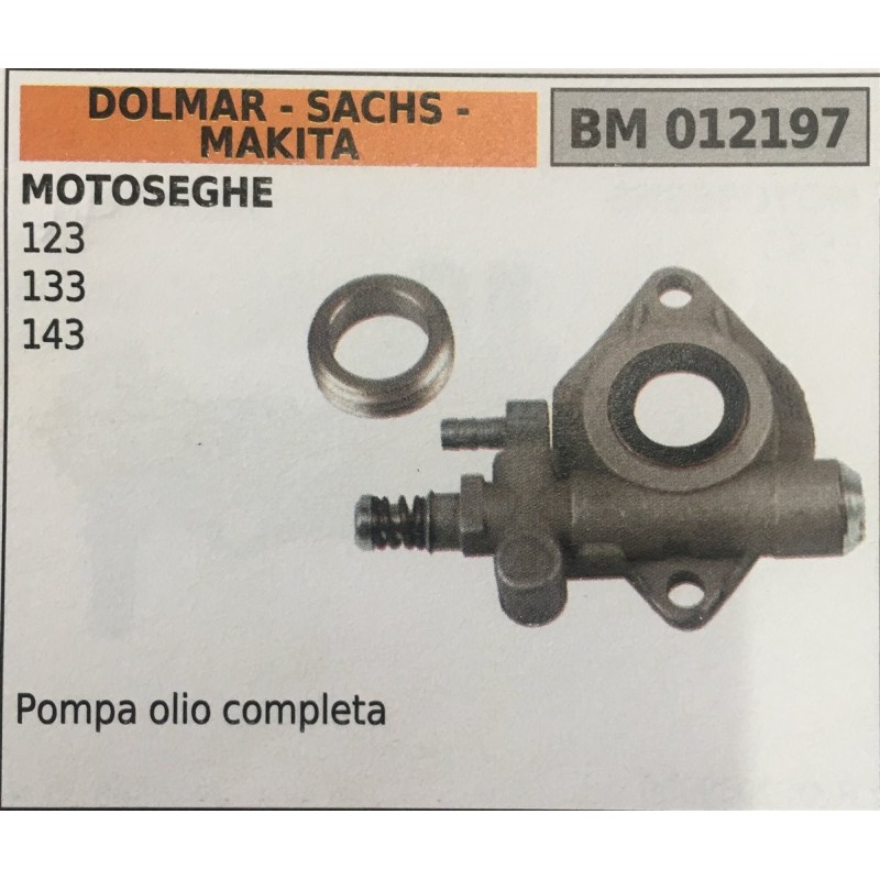 POMPA OLIO BRUMAR DOLMAR  SACHS  MAKITA MOTOSEGHE 123 133 143   pompa olio completa