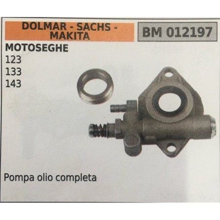 POMPA OLIO BRUMAR DOLMAR  SACHS  MAKITA MOTOSEGHE 123 133 143   pompa olio completa