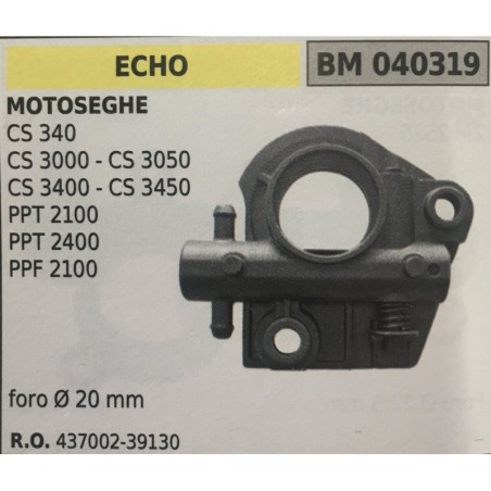 POMPA OLIO BRUMAR ECHO MOTOSEGHE CS 340 CS 3000  CS 3500 CS 3400  CS 3450 PPT 2100 PPT 2400 PPF 2100   foro Ø 20 mm