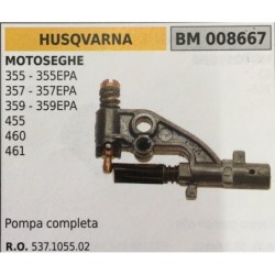 POMPA OLIO BRUMAR HUSQVARNA MOTOSEGHE 355  355EPA 357  357EPA 359  359EPA 455 460 461   pompa completa