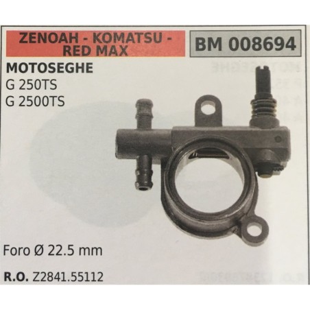 POMPA OLIO BRUMAR ZENOAH  KOMATSU  RED MAX MOTOSEGHE G 250TS G 2500TS   foro Ø 225 mm