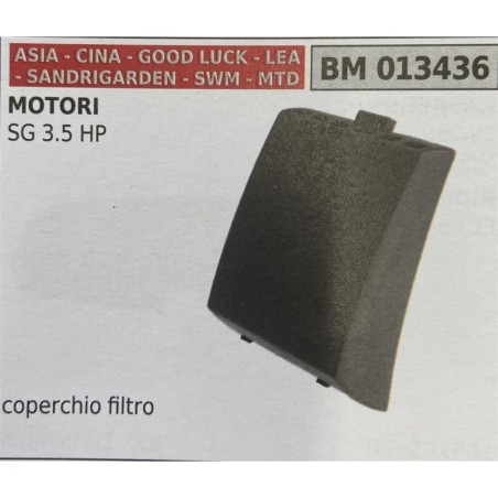 BRUMAR FILTRO ASIA  CINA  GOOD LUCK  LEA  SANDRIGARDEN  SWM  MTD  MOTORI SG 35 HP  coperchio filtro RO