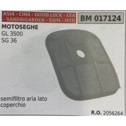 BRUMAR FILTRO ASIA  CINA  GOOD LUCK  LEA  SANDRIGARDEN  SWM  MTD  MOTOSEGHE GL 3500 SG 36  semifiltro aria lato coperchio RO 20