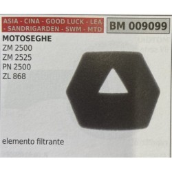 BRUMAR FILTRO ASIA  CINA  GOOD LUCK  LEA  SANDRIGARDEN  SWM  MTD  MOTOSEGHE ZM 2500 ZM 2525 PN 2500 ZL 868  elemento filtrante