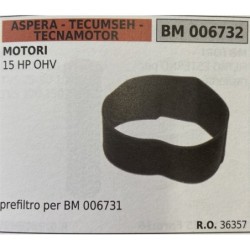 BRUMAR FILTRO ASPERA  TECUMSEH  TECNAMOTOR  MOTORI 15 HP OHV  prefiltro per BM 006731 RO 36357