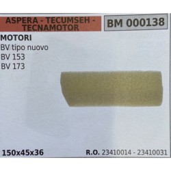BRUMAR FILTRO ASPERA  TECUMSEH  TECNAMOTOR  MOTORI BV tipo nuovo BV 153 BV 173  150x45x36 RO 23410014  23410031