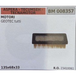 BRUMAR FILTRO ASPERA  TECUMSEH  TECNAMOTOR  MOTORI GEOTEC tutti  135x68x33 RO 234100961