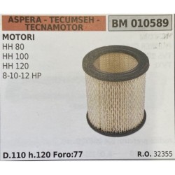 BRUMAR FILTRO ASPERA  TECUMSEH  TECNAMOTOR  MOTORI HH 80 HH 100 HH 120 81012 HP  D110 h120 Foro:77 RO 32355