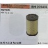 BRUMAR FILTRO ASPERA  TECUMSEH  TECNAMOTOR  MOTORI HM 70 a 100  D73 h114 Foro:28 RO 37400