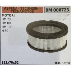 BRUMAR FILTRO ASPERA  TECUMSEH  TECNAMOTOR  MOTORI HM 70 HM 80 HM 100 H 80  113x70x52 RO 33268